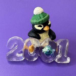 Hallmark Cool Decade 2001 Penguin Polar Animal Figurines, Dated Discontinued VTG